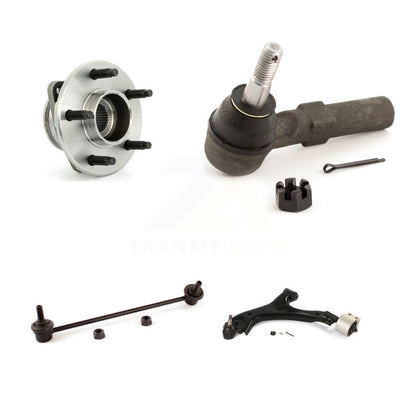 Hub Bearing Lower Control Arm Outer Tie Rod & Link Front Left Kit For Saturn Vue