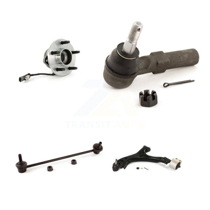 Hub Bearing Lower Control Arm Outer Tie Rod & Link Front Left Kit For Saturn Vue