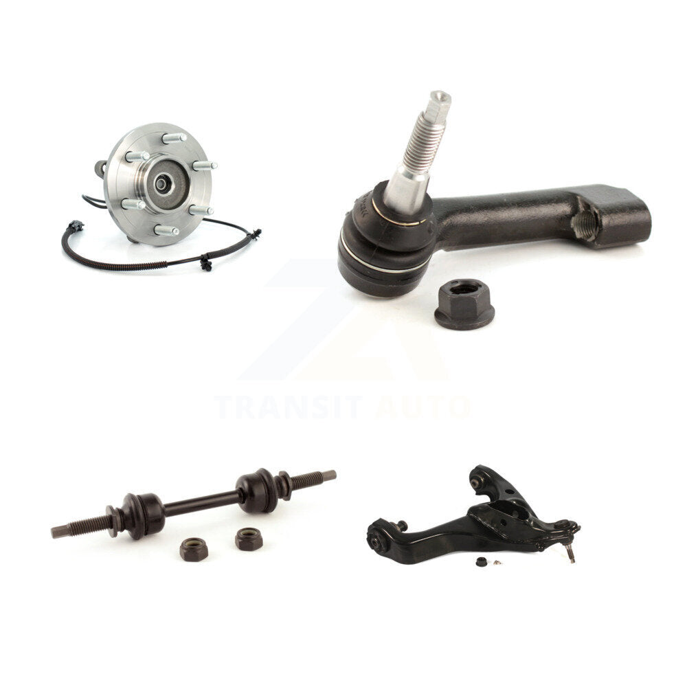 Hub Bearing Lower Control Arm Outer Tie Rod & Link Front Left Kit For Ford F-150