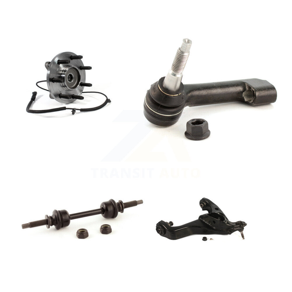 Hub Bearing Lower Control Arm Outer Tie Rod & Link Front Left Kit For Ford F-150