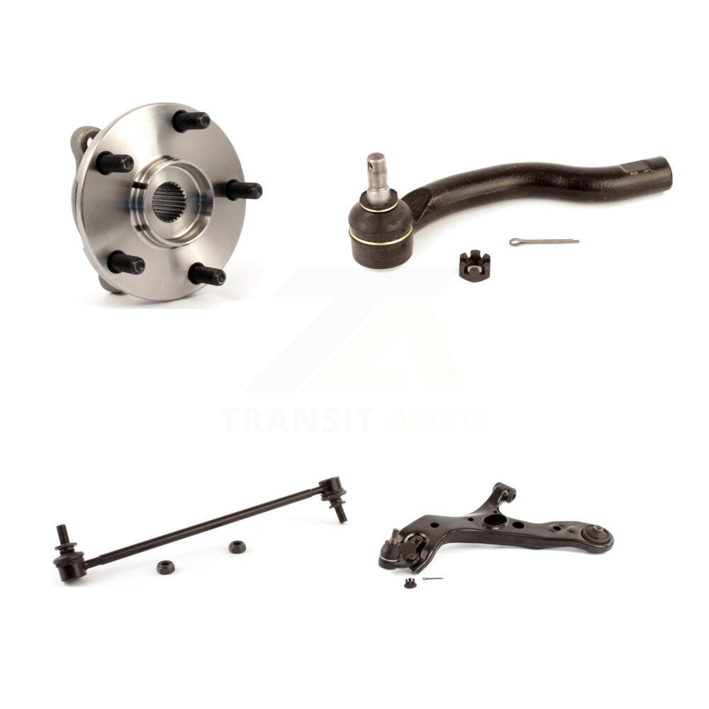 Hub Bearing Lower Control Arm Outer Tie Rod Link Front Left Kit For Toyota RAV4