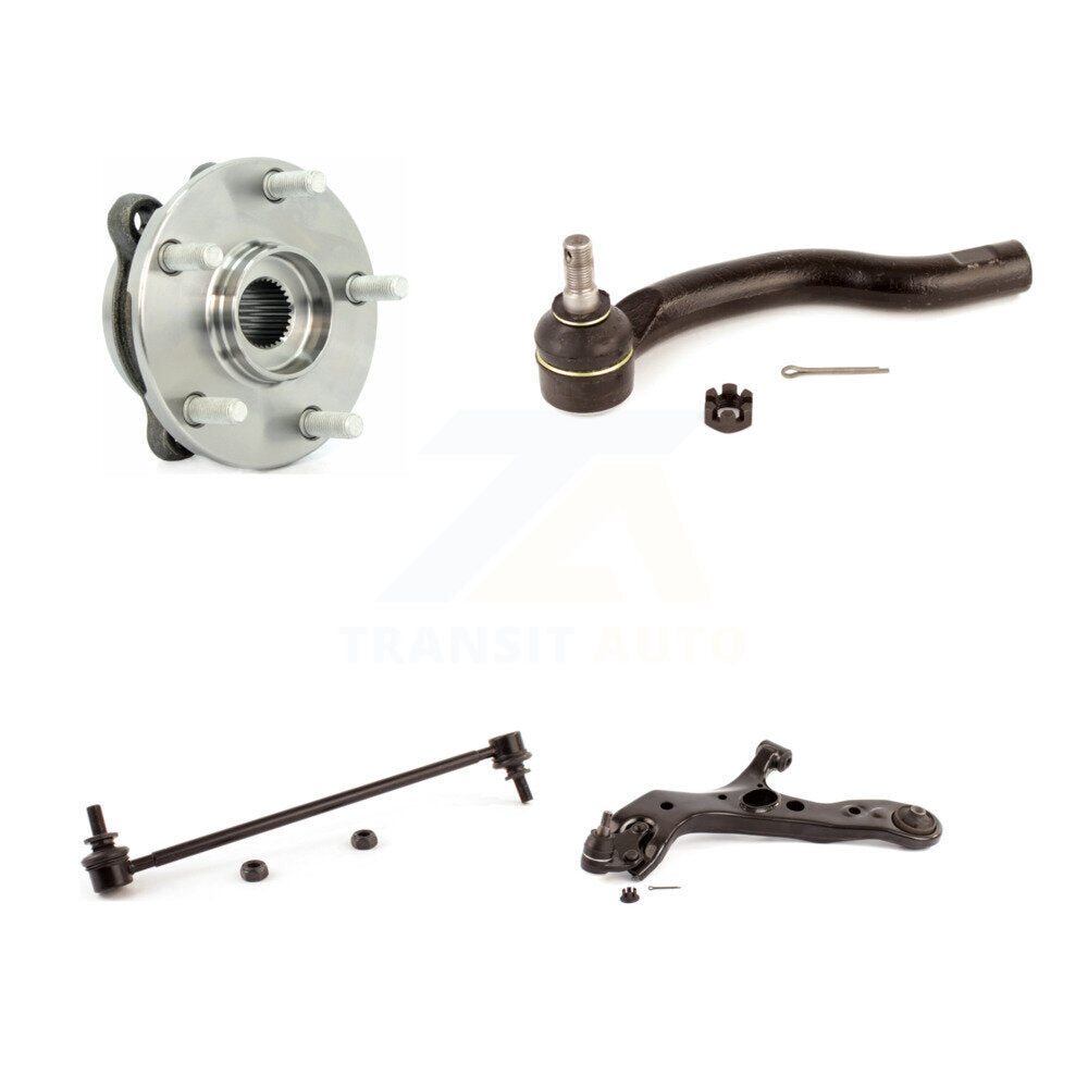 Hub Bearing Lower Control Arm Outer Tie Rod Link Front Left Kit For Toyota RAV4