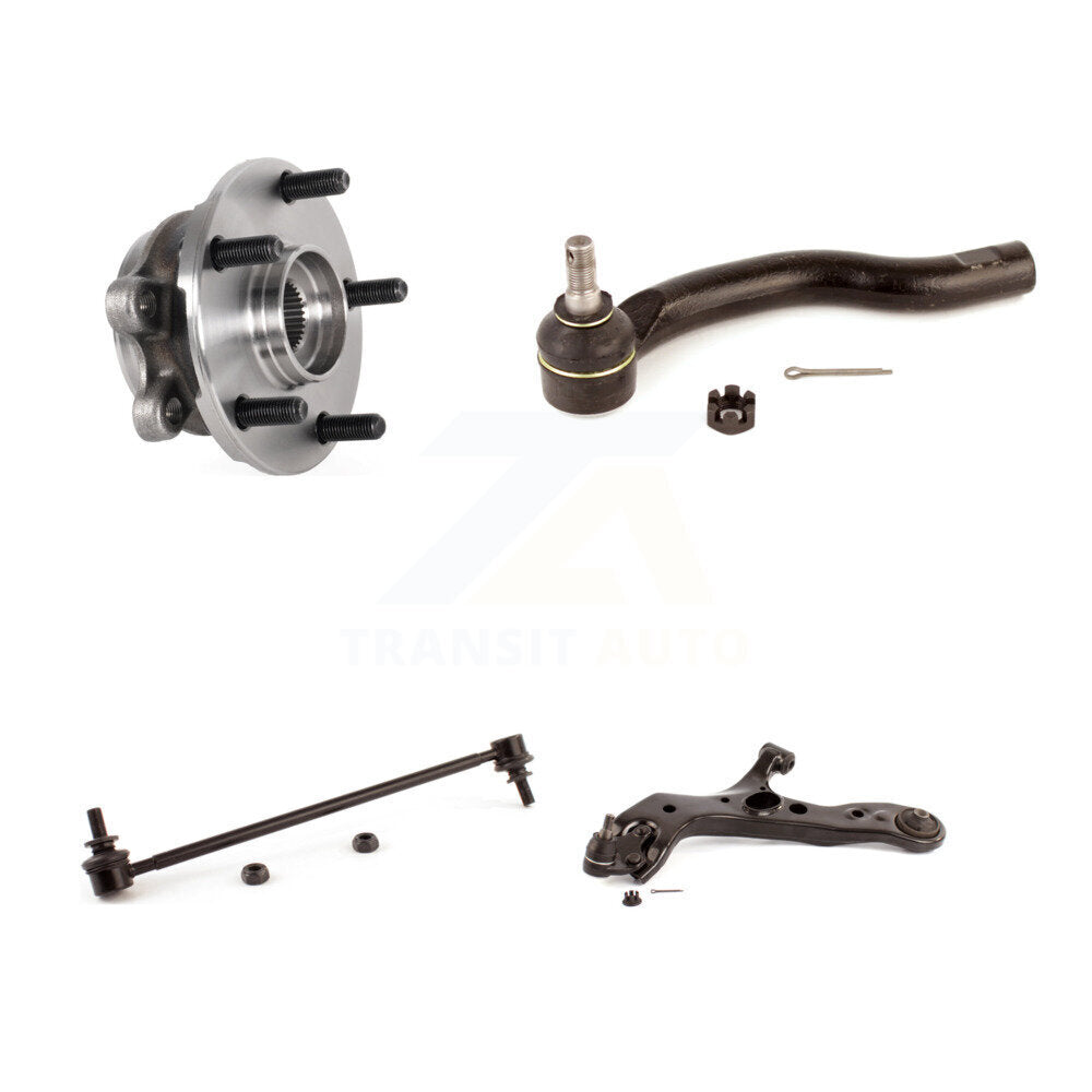Hub Bearing Lower Arm Outer Tie Rod & Link Front Left Kit For Lexus NX300 NX200t