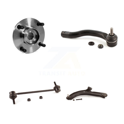 Hub Bearing Lower Control Arm Outer Tie Rod Link Front Left Kit For Nissan Versa