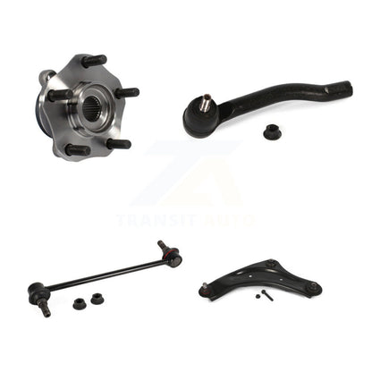 Hub Bearing Lower Control Arm Outer Tie Rod Link Front Left Kit For Nissan LEAF