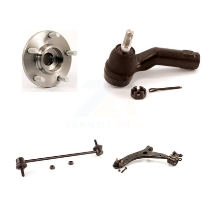 Bearing Lower Control Arm with BJ Outer Tie Rod Link Front Left Kit For Mazda 3
