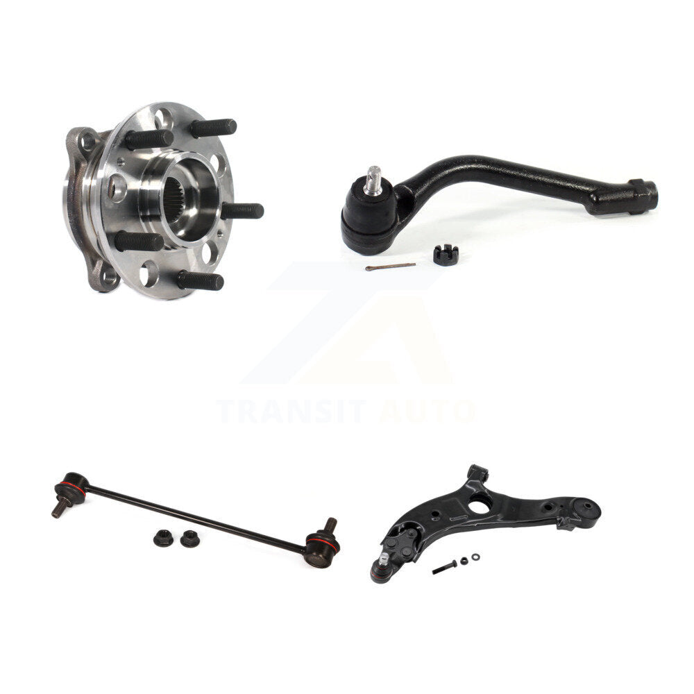 Bearing Lower Arm Outer Tie Rod & Link Front Left Kit For Hyundai Santa Fe Sport