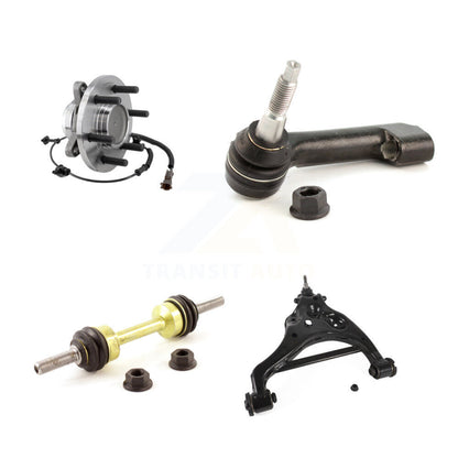 Hub Bearing Lower Control Arm Outer Tie Rod & Link Front Left Kit For Ford F-150
