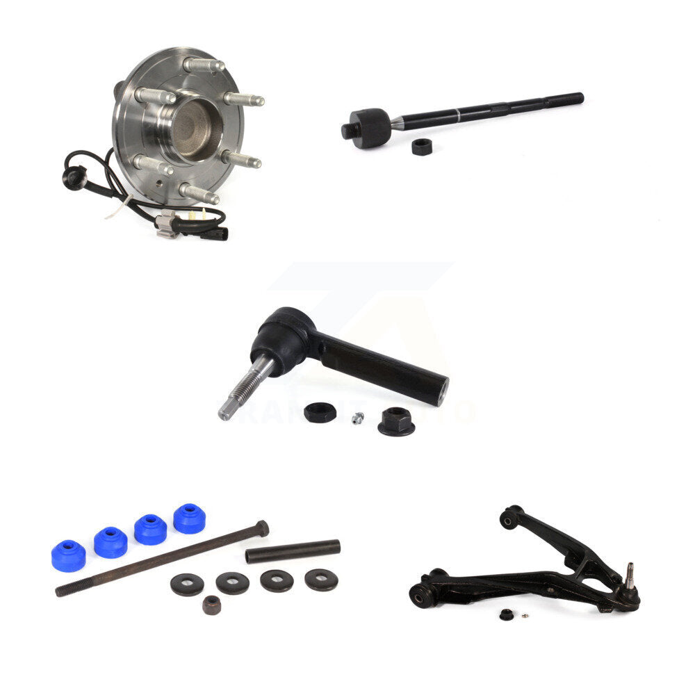 Bearing Lower Control Arm Tie Rod Link Front Left Kit (5Pc) For GMC Sierra 1500