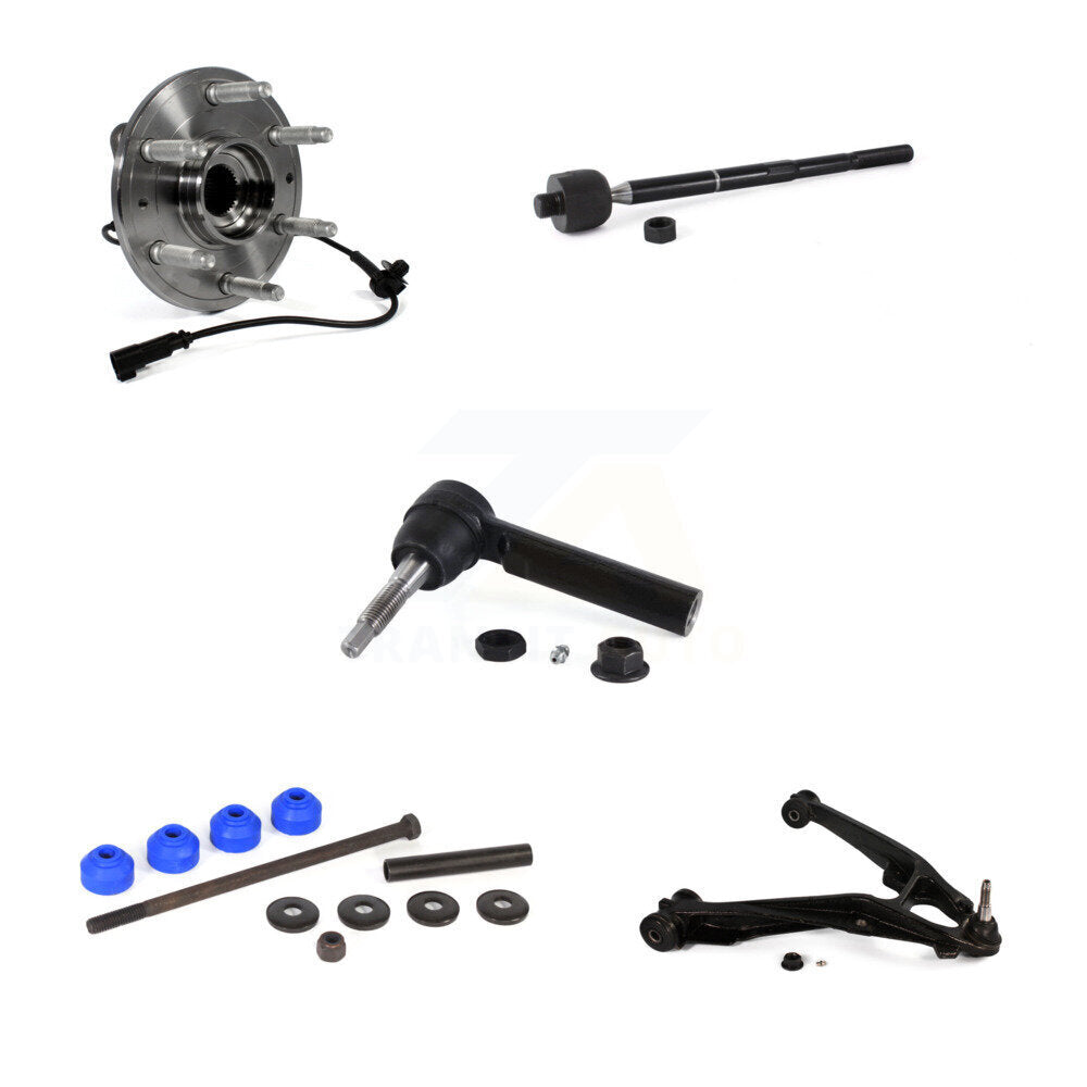 Bearing Lower Control Arm Tie Rod Link Front Left Kit (5Pc) For GMC Sierra 1500