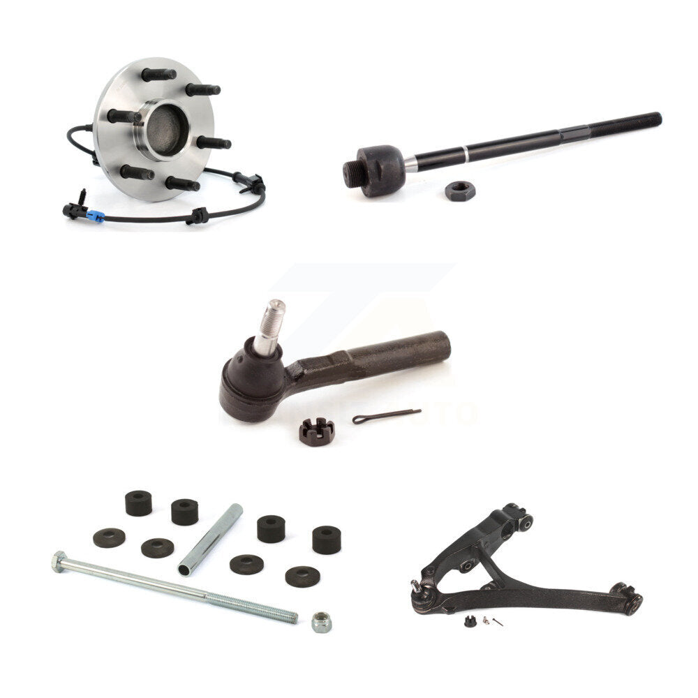 Bearing Lower Control Arm Tie Rod Link Front Left Kit (5Pc) For GMC Sierra 1500