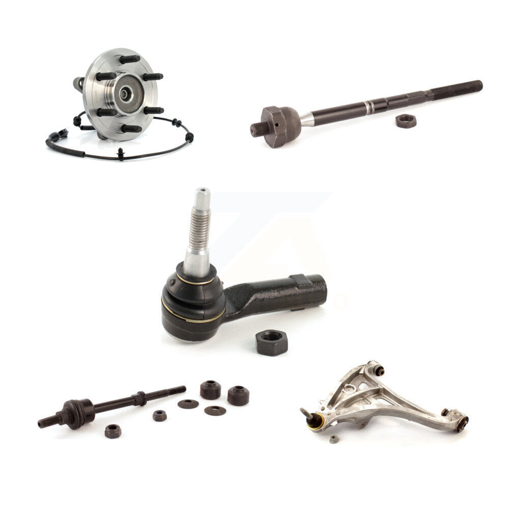 Bearing Lower Control Arm Tie Rod & Link Front Left Kit (5Pc) For Ford F-150 4WD
