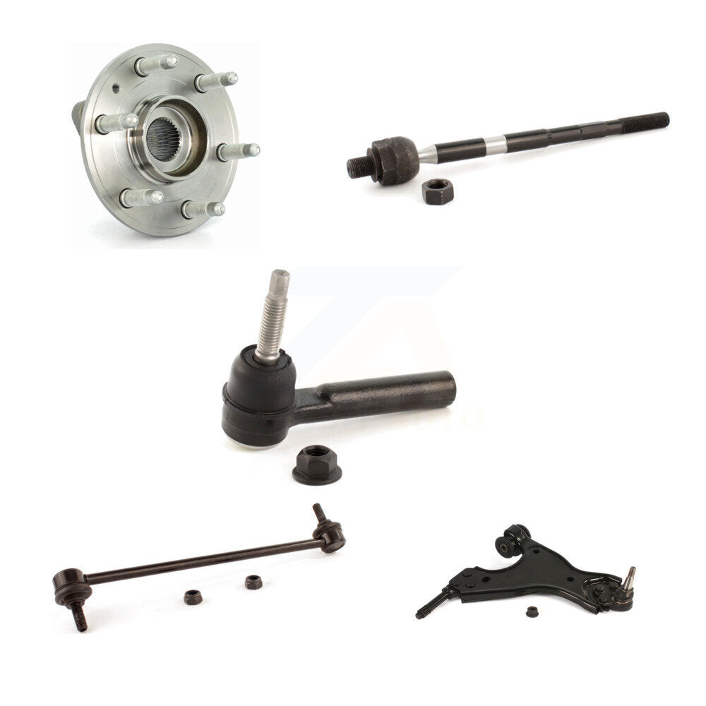 Bearing Lower Control Arm Tie Rod Link Front Left Kit (5Pc) For GMC Acadia Buick