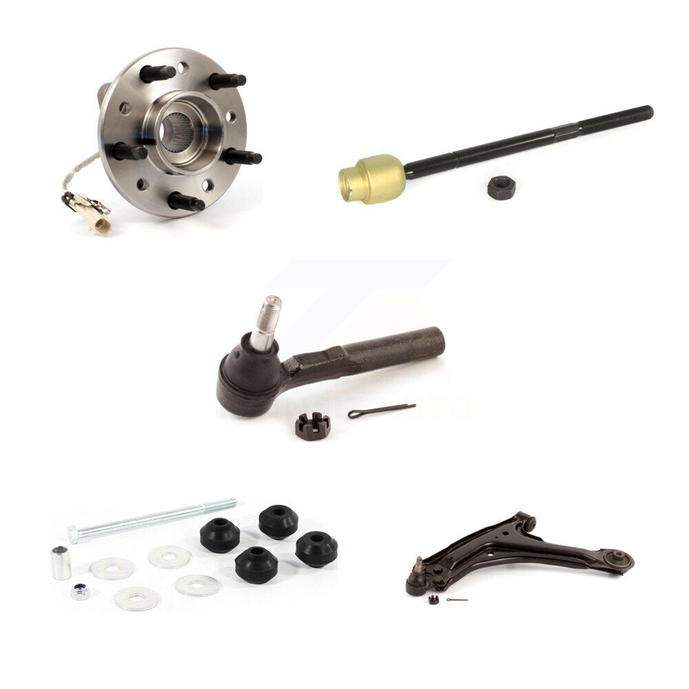 Bearing Lower Arm Tie Rod Link Front Left Kit (5Pc) For Pontiac Grand Am Malibu