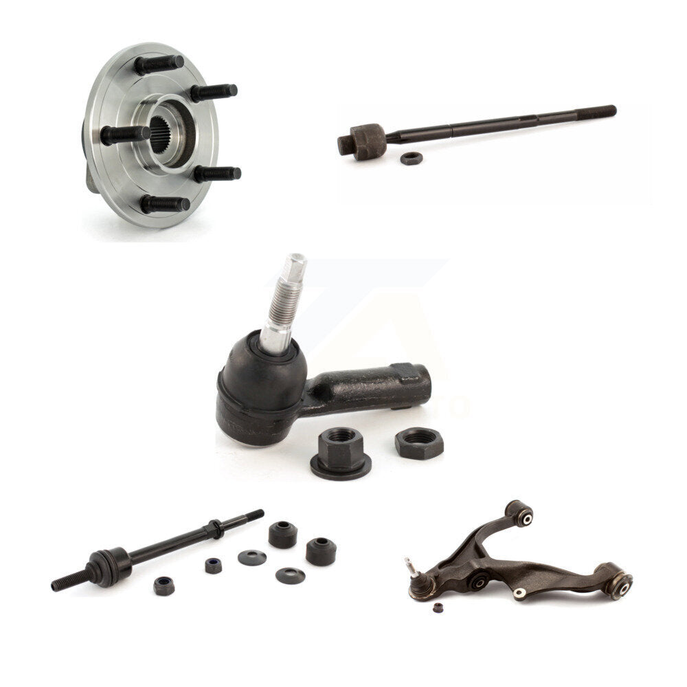 Bearing Lower Control Arm Tie Rod & Link Front Left Kit (5Pc) For Dodge Ram 1500