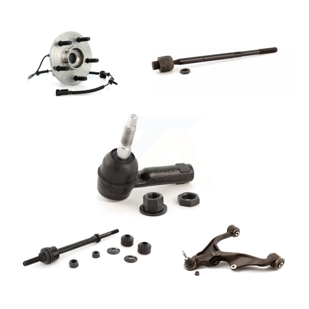 Bearing Lower Control Arm Tie Rod & Link Front Left Kit (5Pc) For Dodge Ram 1500