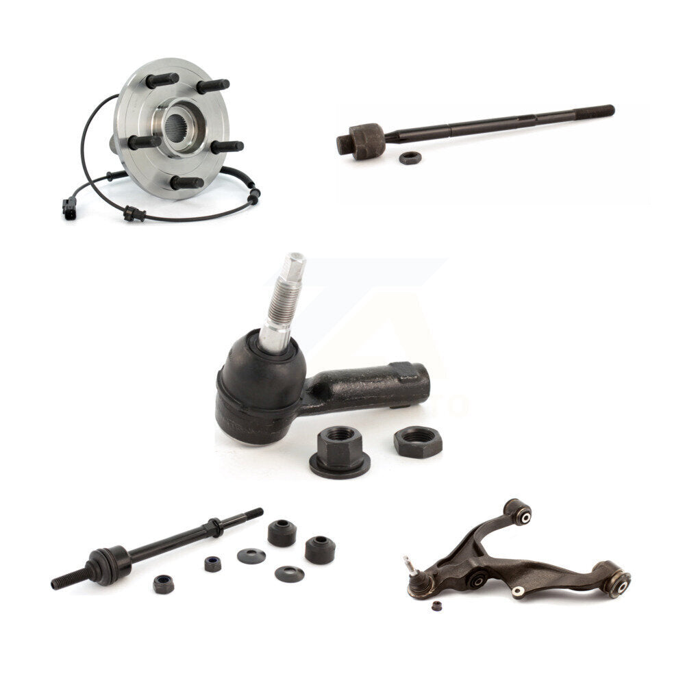 Bearing Lower Control Arm Tie Rod & Link Front Left Kit (5Pc) For Ram 1500 Dodge