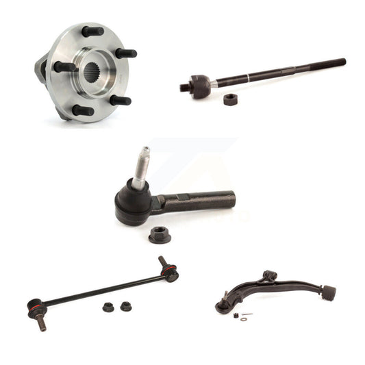 Bearing Lower Arm Tie Rod Link Front Left Kit (5Pc) For Dodge Caravan Grand Town
