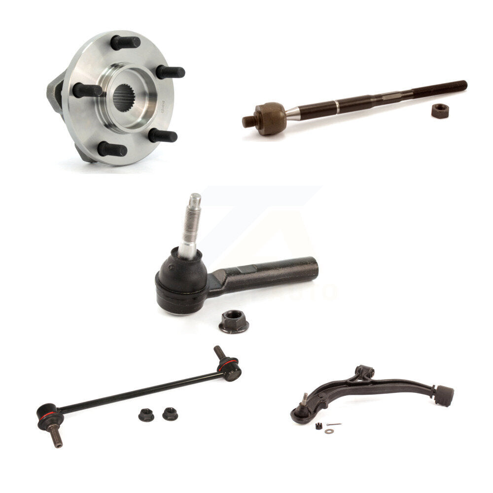 Bearing Lower Arm Tie Rod Link Front Left Kit (5Pc) For Dodge Grand Caravan Town