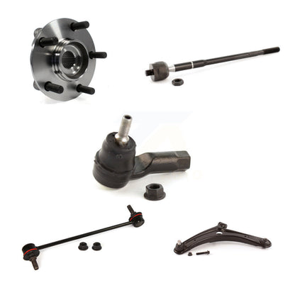 Hub Bearing Lower Control Arm Tie Rod Link Front Left Kit For Mitsubishi Lancer