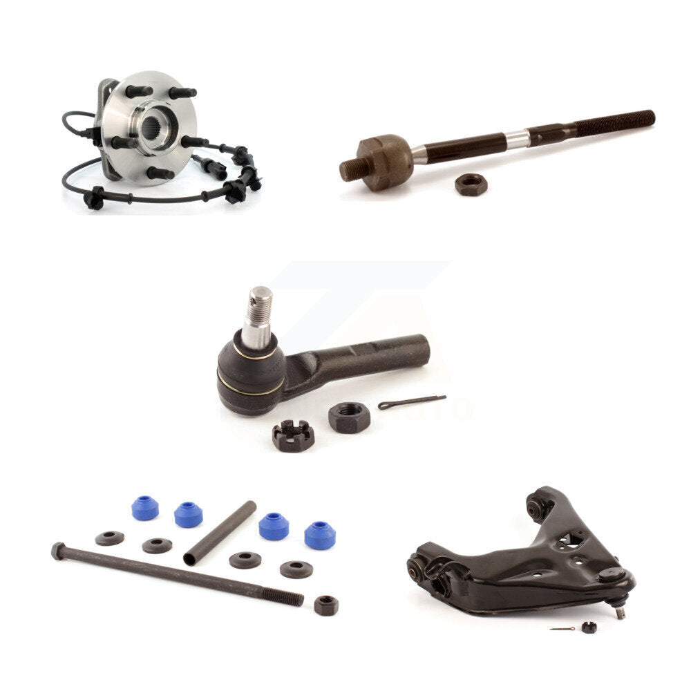 Hub Bearing Lower Control Arm Tie Rod Link Front Left Kit (5Pc) For Ford Ranger