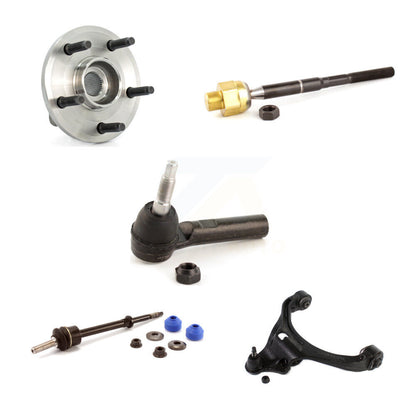 Hub Bearing Lower Control Arm Tie Rod Link Front Left Kit (5Pc) For Dodge Dakota