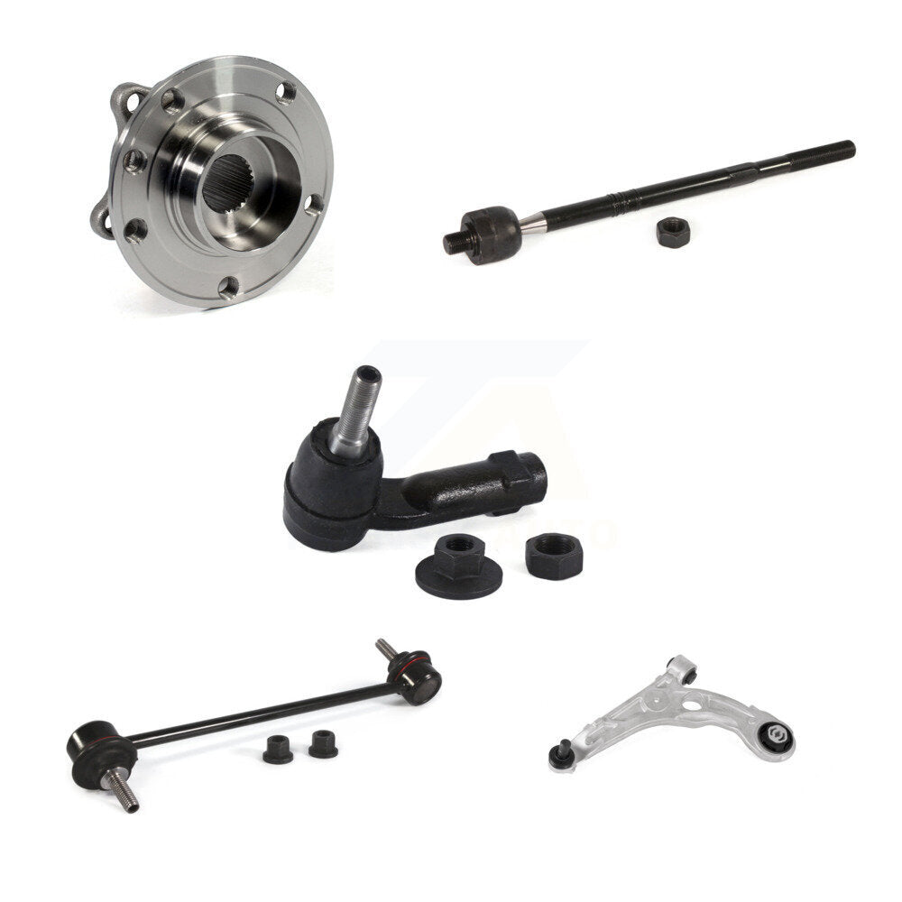Hub Bearing Lower Control Arm Tie Rod Link Front Left Kit (5Pc) For Chrysler 200