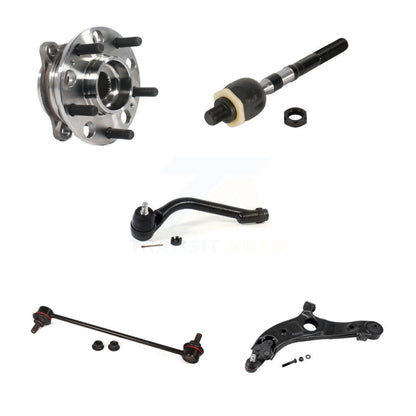 Bearing Lower Arm Tie Rod & Link Front Left Kit (5Pc) For Hyundai Santa Fe Sport