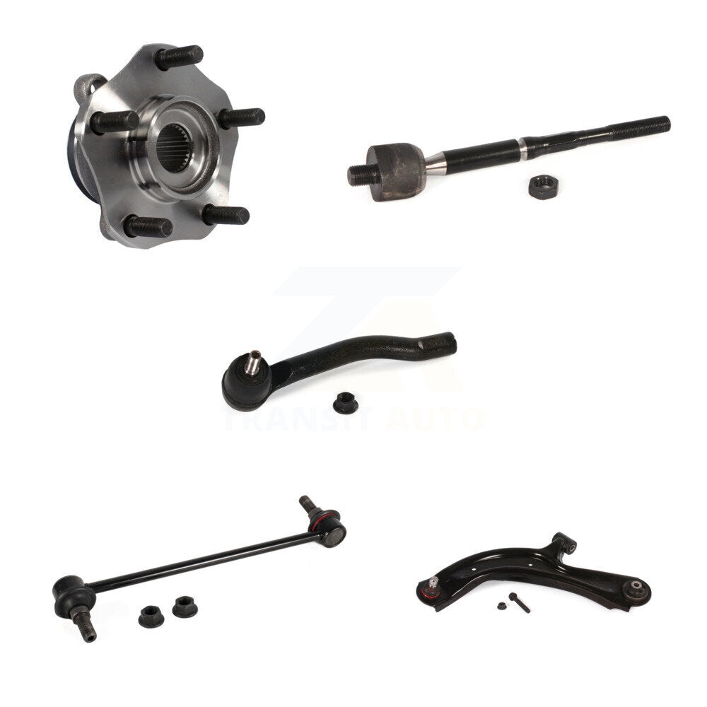 Bearing Lower Control Arm Tie Rod & Link Front Left Kit (5Pc) For Nissan Sentra