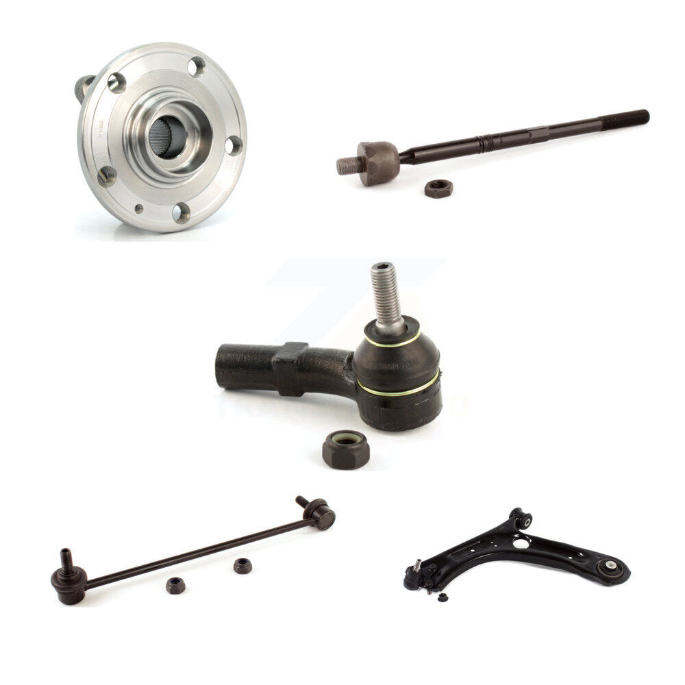 Bearing Lower Control Arm Tie Rod Link Front Left Kit (5Pc) For Volkswagen Jetta