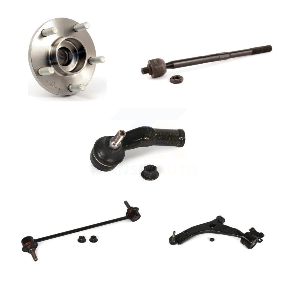 Bearing Lower Control Arm Tie Rod & Link Front Left Kit (5Pc) For Volvo C30 S40