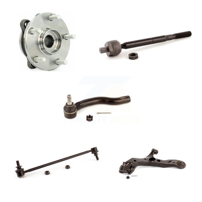 Hub Bearing Lower Control Arm Tie Rod Link Front Left Kit (5Pc) For Toyota RAV4