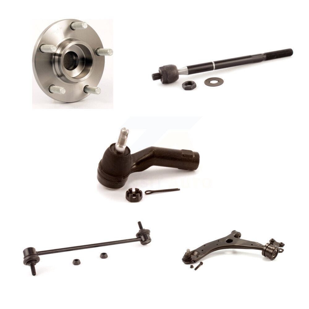 Bearing Lower Control Arm with BJ Tie Rod Link Front Left Kit (5Pc) For Mazda 3