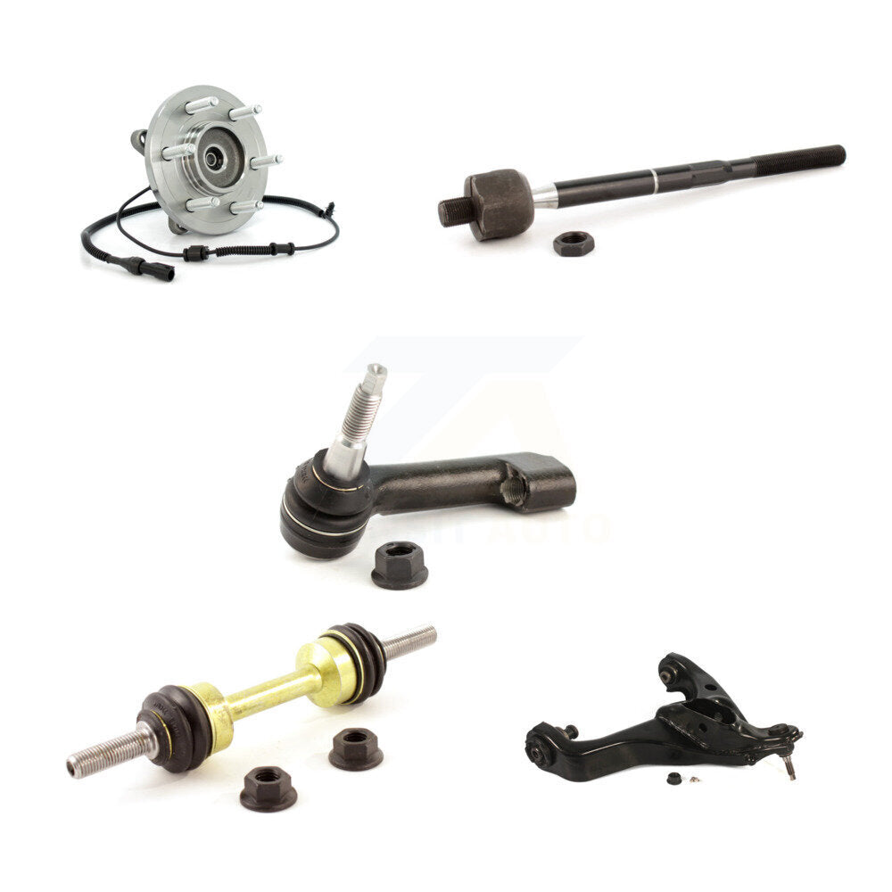 Bearing Lower Control Arm Tie Rod Link Front Left Kit (5Pc) For Ford Expedition