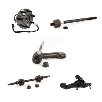 Hub Bearing Lower Control Arm Tie Rod & Link Front Left Kit (5Pc) For Ford F-150