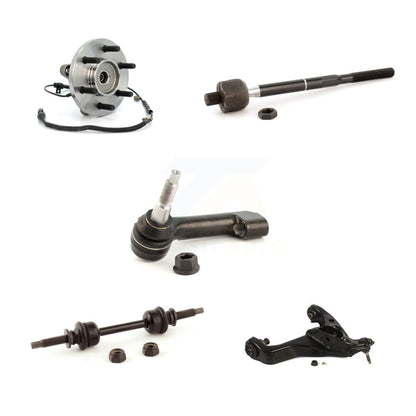 Hub Bearing Lower Control Arm Tie Rod & Link Front Left Kit (5Pc) For Ford F-150