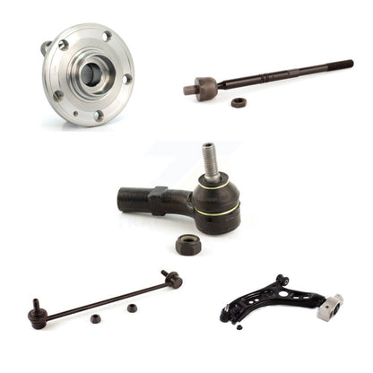 Hub Bearing Lower Arm Tie Rod Link Front Left Kit (5Pc) For Volkswagen Tiguan CC