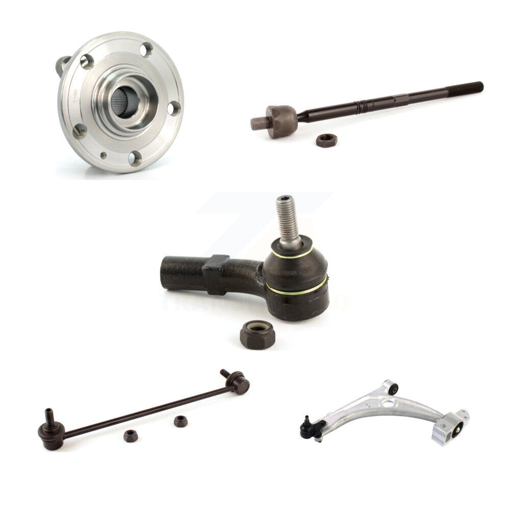 Bearing Lower Control Arm Tie Rod & Link Front Left Kit (5Pc) For Volkswagen CC