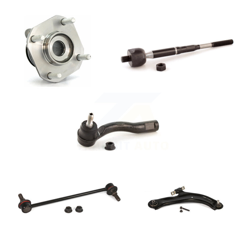 Bearing Lower Control Arm Tie Rod & Link Front Left Kit (5Pc) For Nissan Sentra