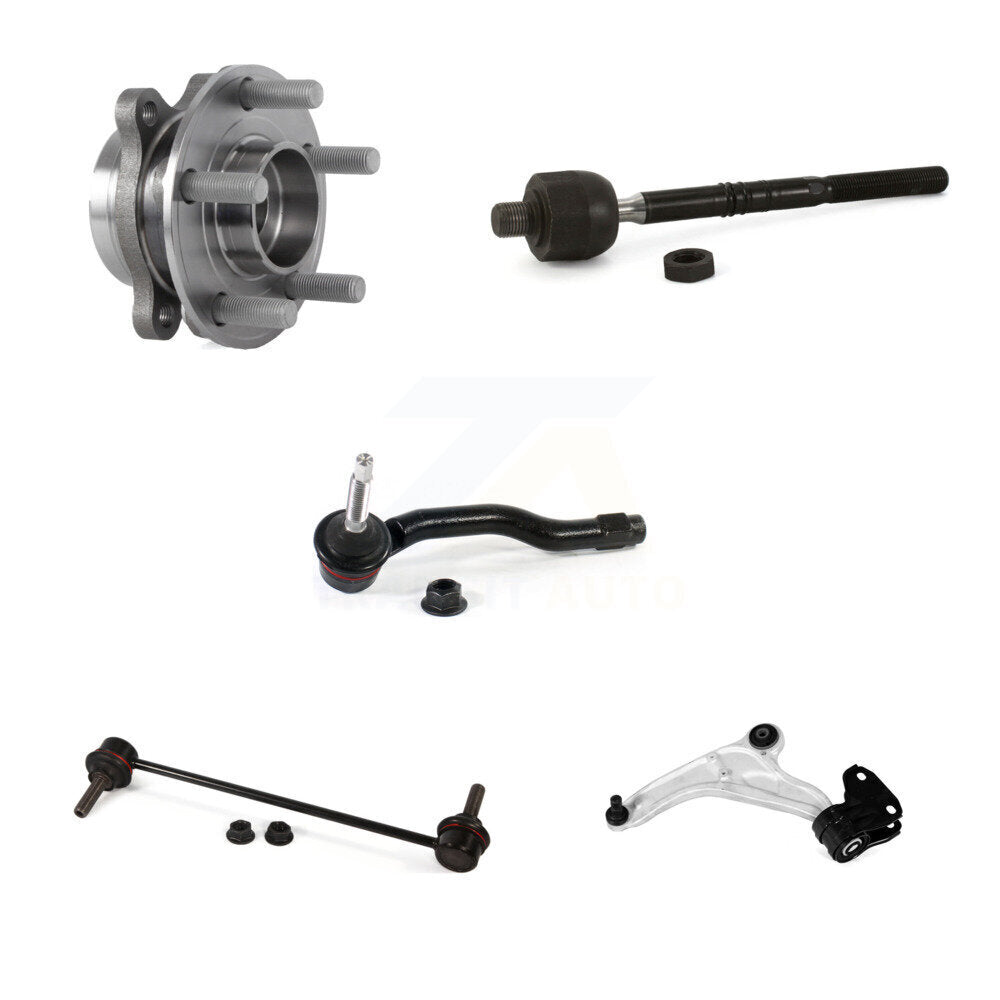 Bearing Lower Control Arm Tie Rod & Link Front Left Kit (5Pc) For Ford Edge MKX