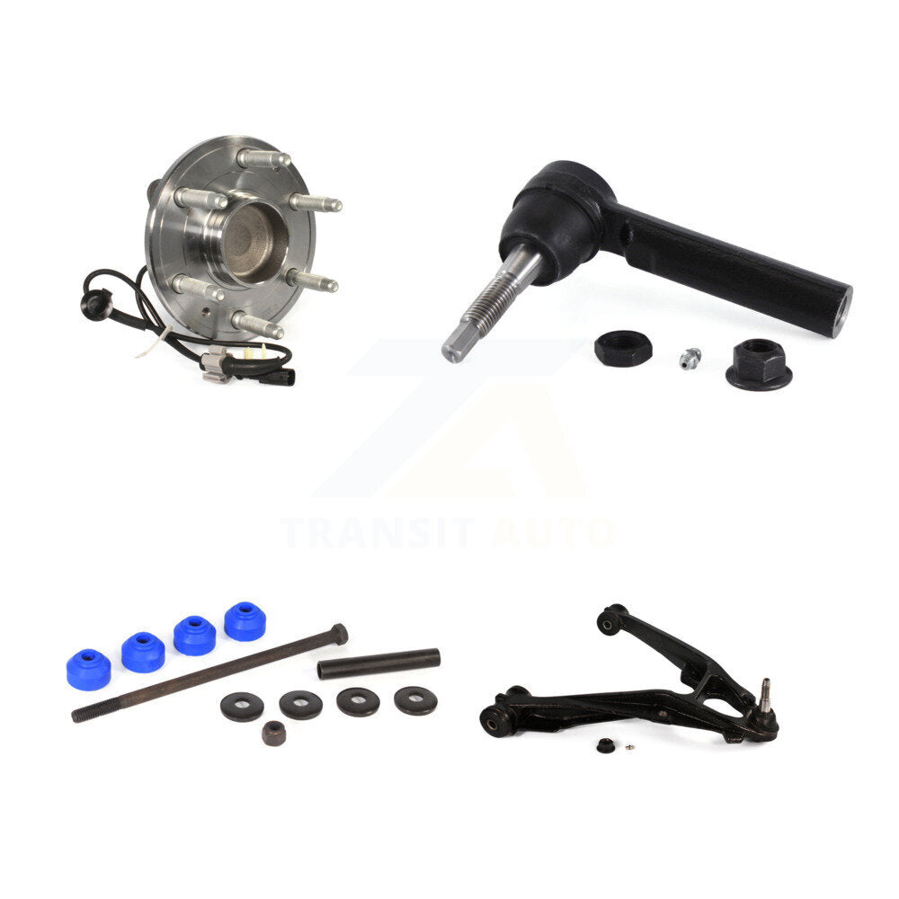 Bearing Lower Control Arm Outer Tie Rod Link Front Left Kit For GMC Sierra 1500