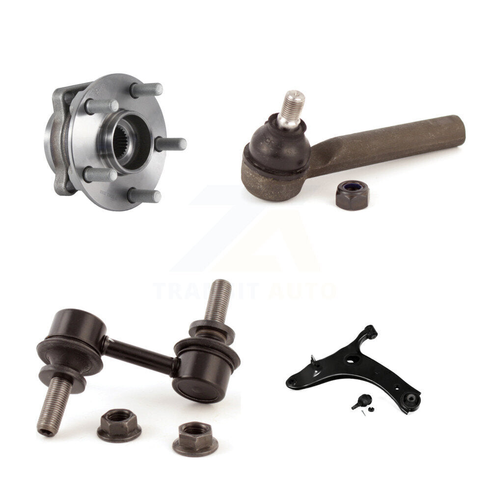 Hub Bearing Lower Arm Outer Tie Rod Link Front Left Kit For Subaru XV Crosstrek