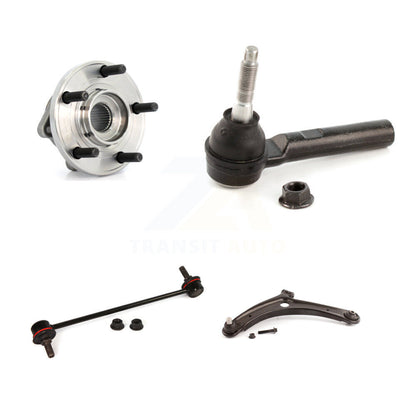 Hub Bearing Lower Arm Outer Tie Rod & Link Front Left Kit For 2009 Dodge Caliber