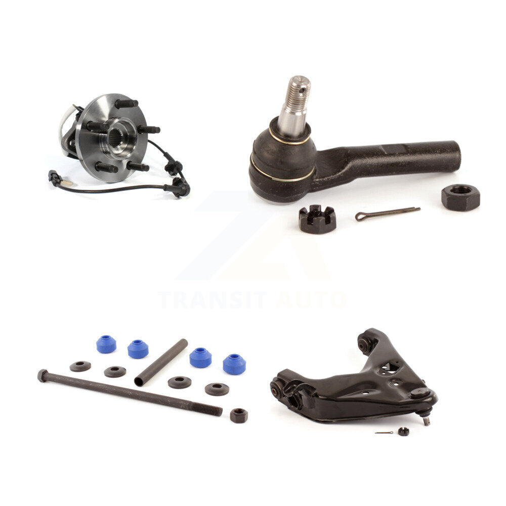 Hub Bearing Lower Control Arm Outer Tie Rod Link Front Left Kit For Mazda B4000