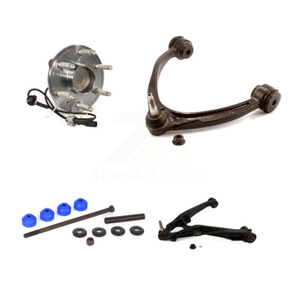Hub Bearing Lower Upper Control Arm Link Front Right Kit For GMC Sierra 1500 RWD