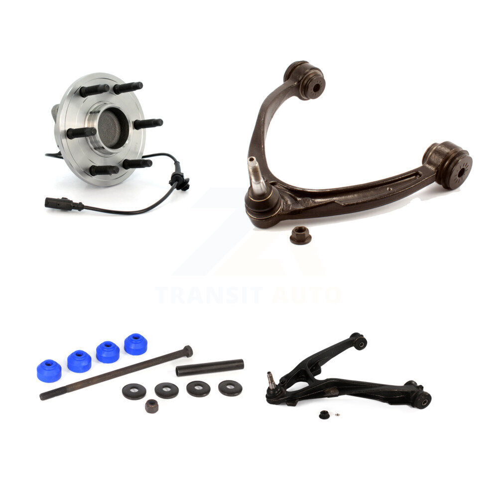 Bearing Lower Upper Control Arm Link Front Right Kit For Chevrolet GMC Sierra XL