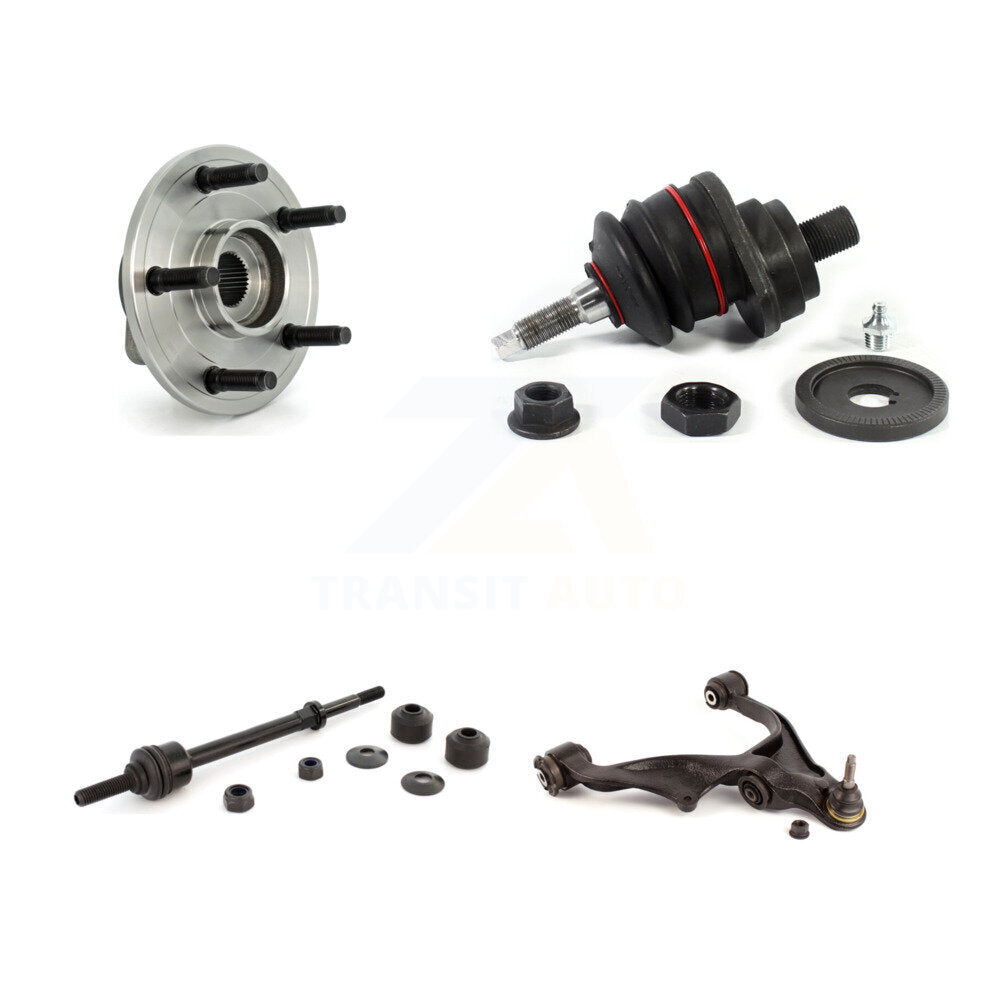 Hub Bearing Lower Arm Upper Ball Joint & Link Front Right Kit For Dodge Ram 1500