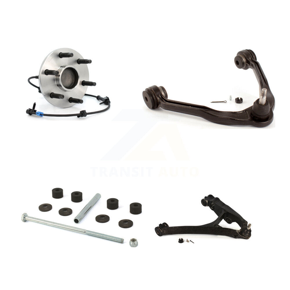 Bearing Lower Upper Control Arm Link Front Right Kit For Chevrolet GMC Sierra XL