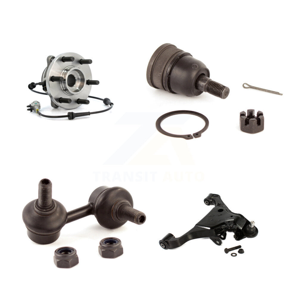 Bearing Lower Control Arm Upper Ball Joint & Link Front Right Kit For Nissan 4WD