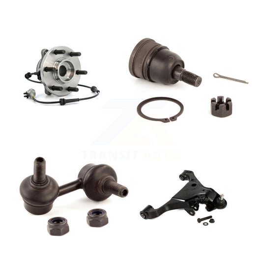 Bearing Lower Control Arm Upper Ball Joint & Link Front Right Kit For Nissan 4WD